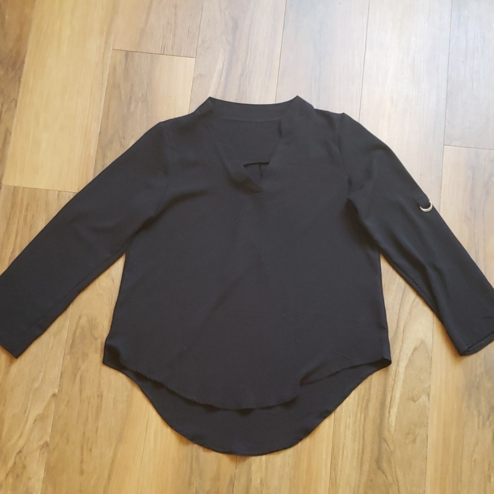 Black boutique tunic top